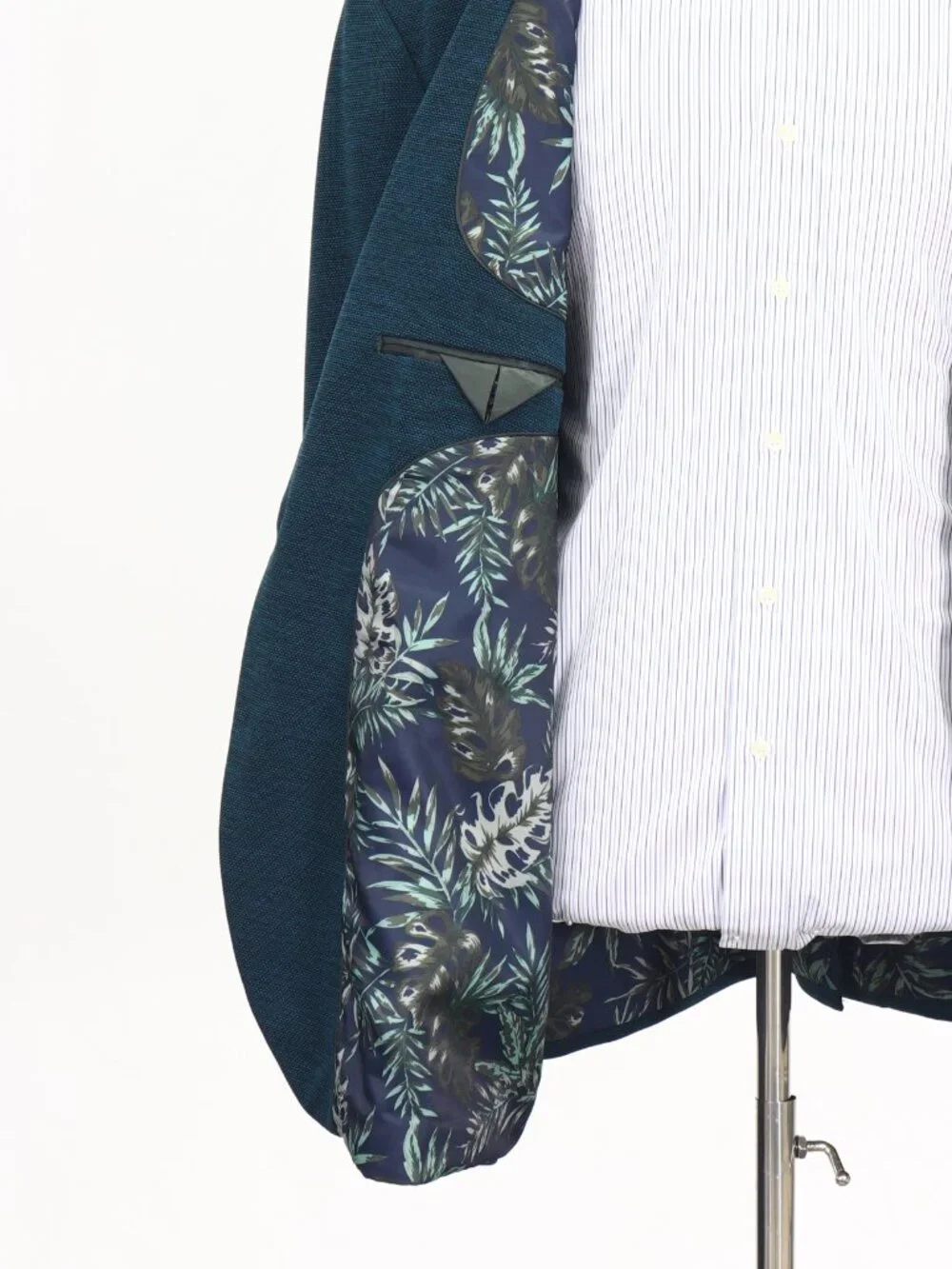Johnny Bigg 54L Blue Blazer Sport Coat Jacket 2-Button Solid W863